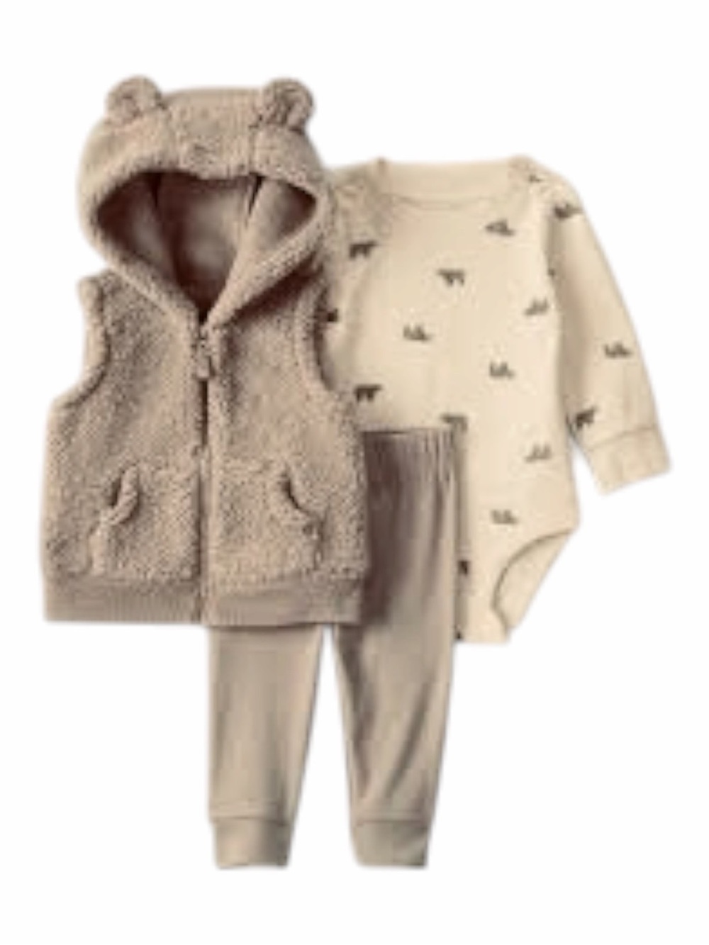carter's
Baby Boy 3-Piece Sherpa Little Vest Set